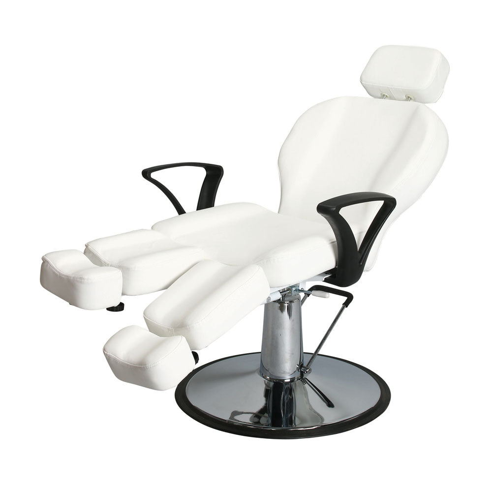 salon all purpose chair styling hairdressing reclining white hydraulic heavy duty barber shave waxing